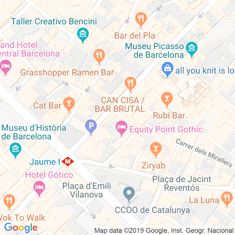 Código Postal calle Cotoners en Barcelona