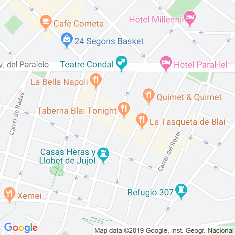Código Postal calle Blai en Barcelona