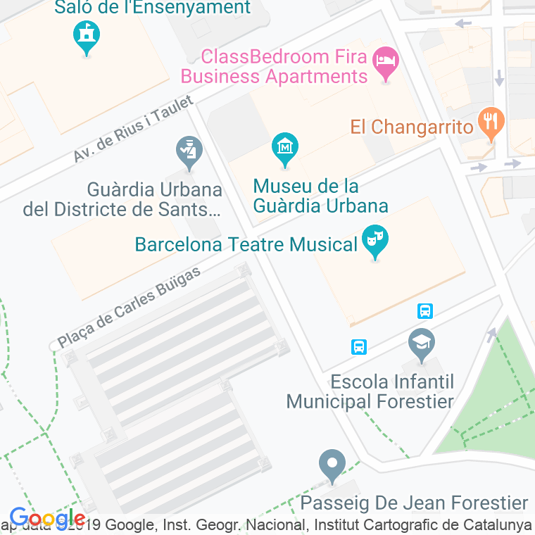 Código Postal calle Guardia Urbana en Barcelona