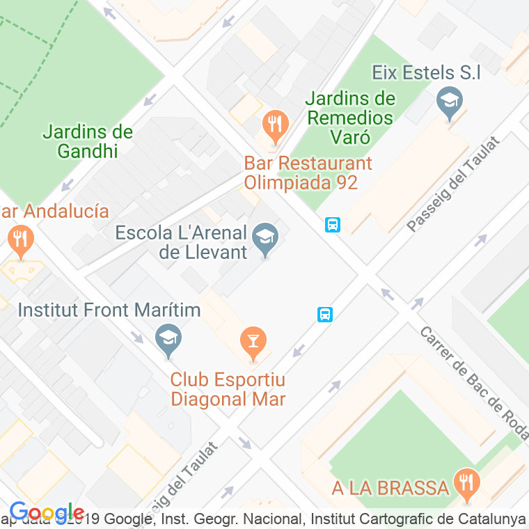 Código Postal calle Arenal De Llevant en Barcelona