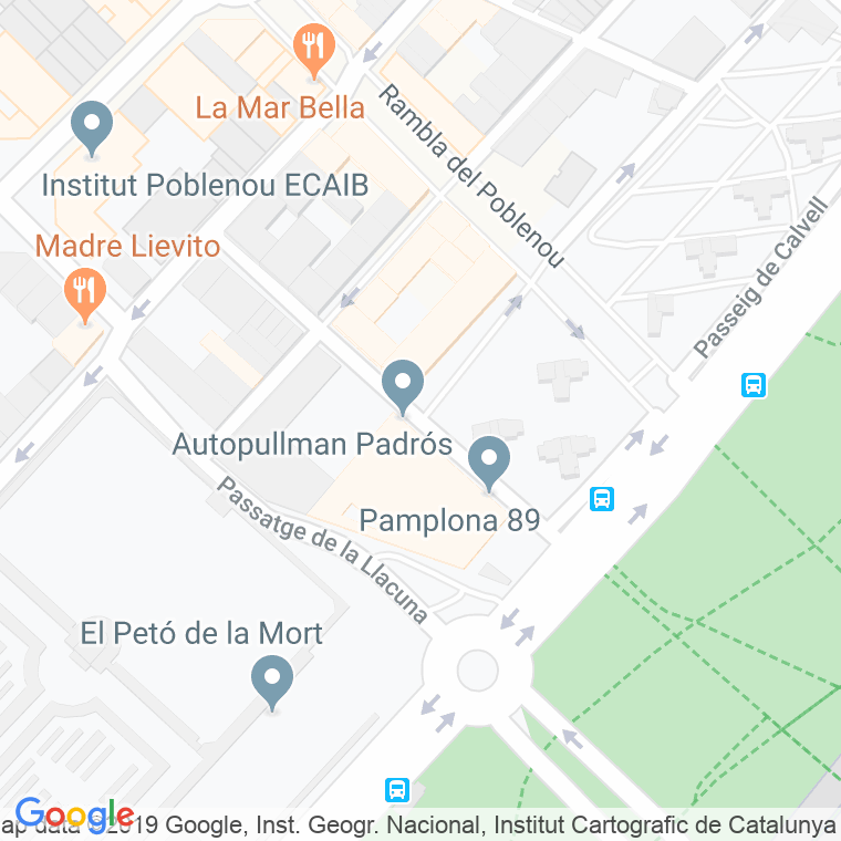 Código Postal calle Ayma, passatge en Barcelona