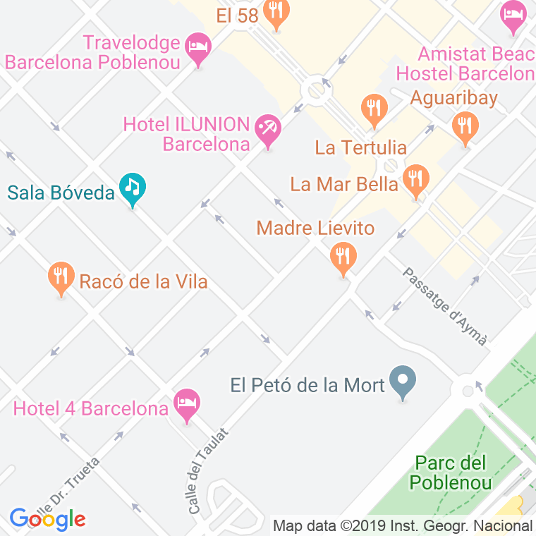 Código Postal calle Bori, passatge en Barcelona
