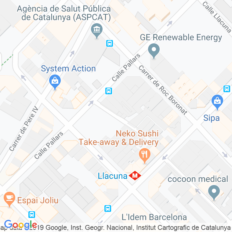 Código Postal calle Caminal, passatge en Barcelona