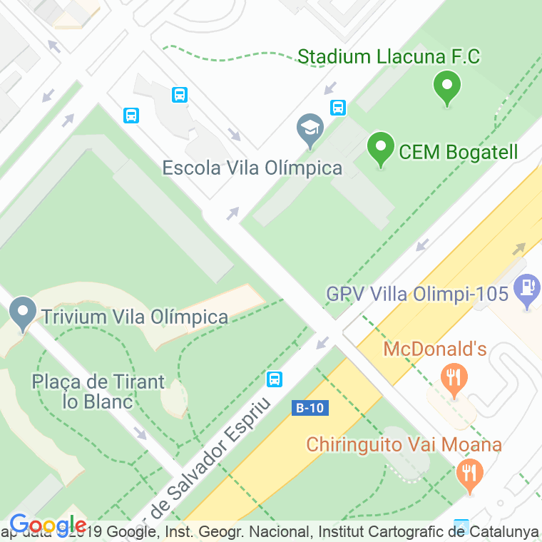 Código Postal calle Jaume Vicens I Vives, De en Barcelona