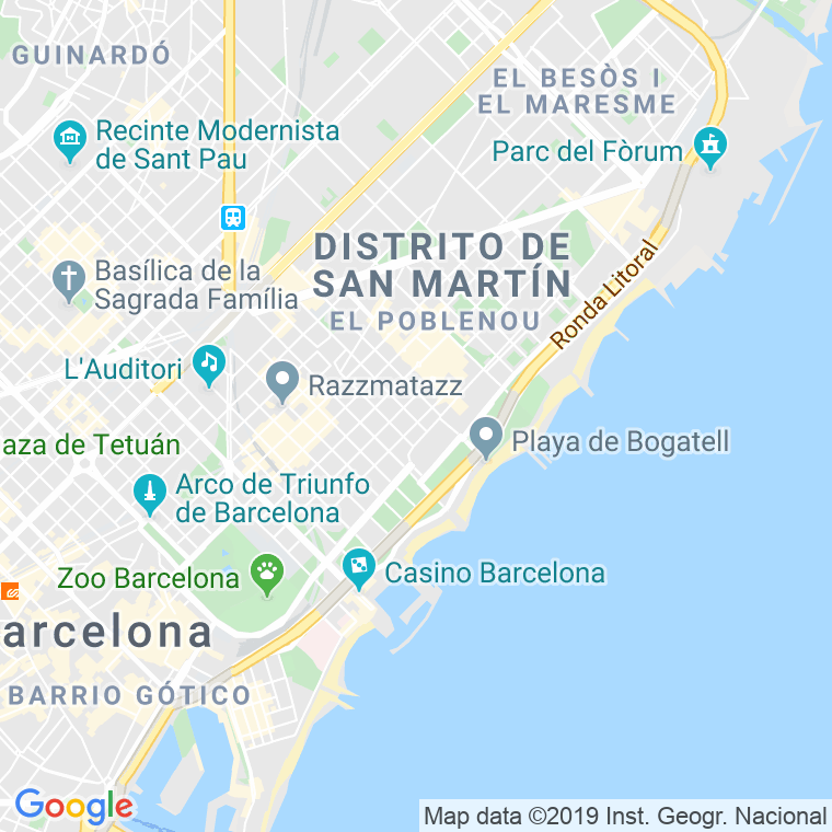 Código Postal calle Joan Miro, De   (Impares Del 1 Al Final)  (Pares Del 2 Al Final) en Barcelona