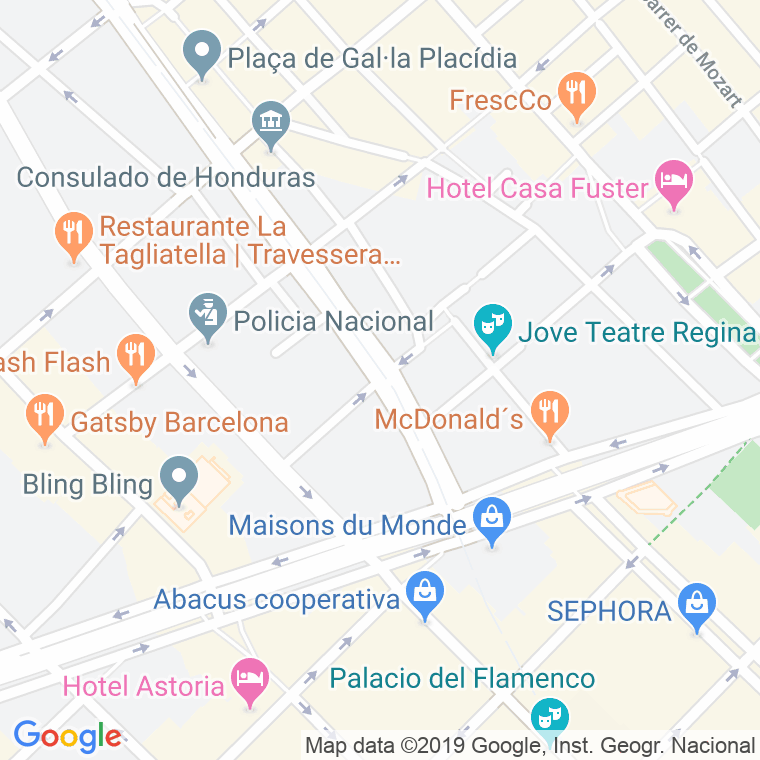 Código Postal calle Comte De Salvatierra en Barcelona