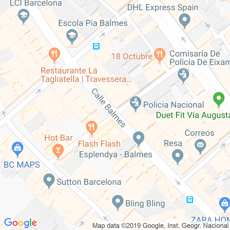 Código Postal calle Granada Del Penedes, La en Barcelona