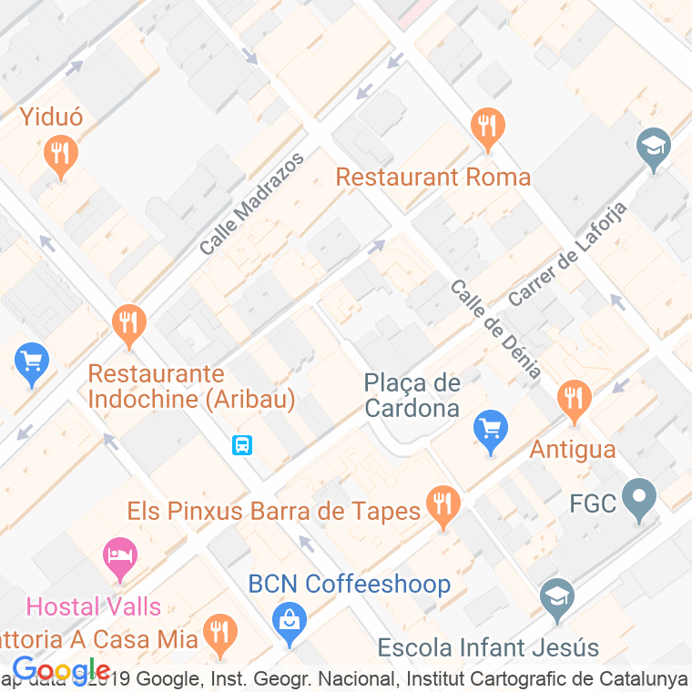 Código Postal calle Moline en Barcelona
