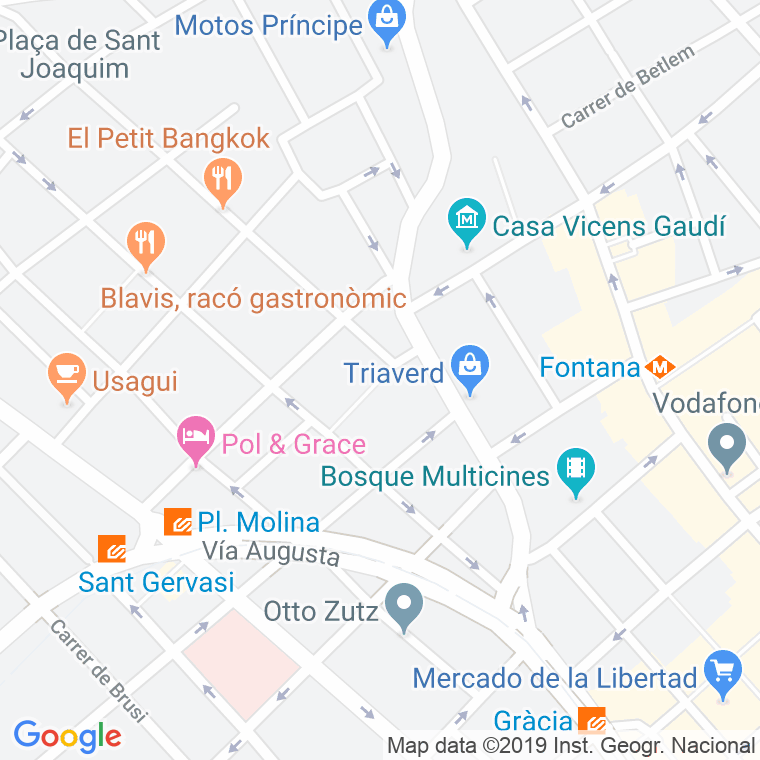 Código Postal calle Mulet, passatge en Barcelona