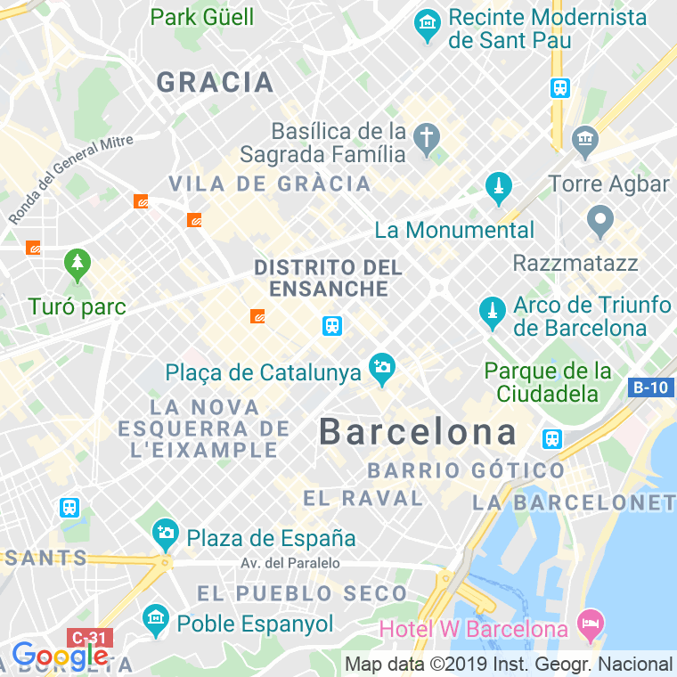 Código Postal calle Consell De Cent, Del   (Impares Del 291 Al 359)  (Pares Del 270 Al 324) en Barcelona