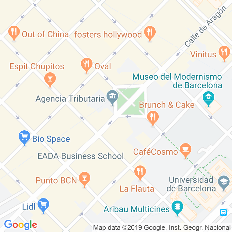 Código Postal calle Doctor Letamendi, Del, plaça (Impares Del 1 Al 9)  (Pares Del 2 Al 10) en Barcelona