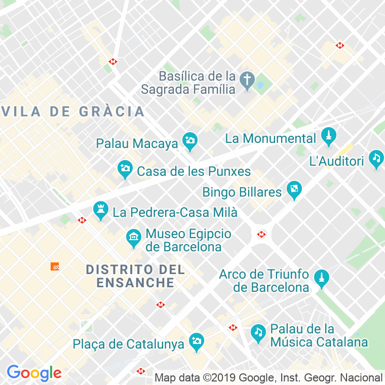 Código Postal calle Bailen   (Impares Del 49 Al 127)  (Pares Del 50 Al 134) en Barcelona