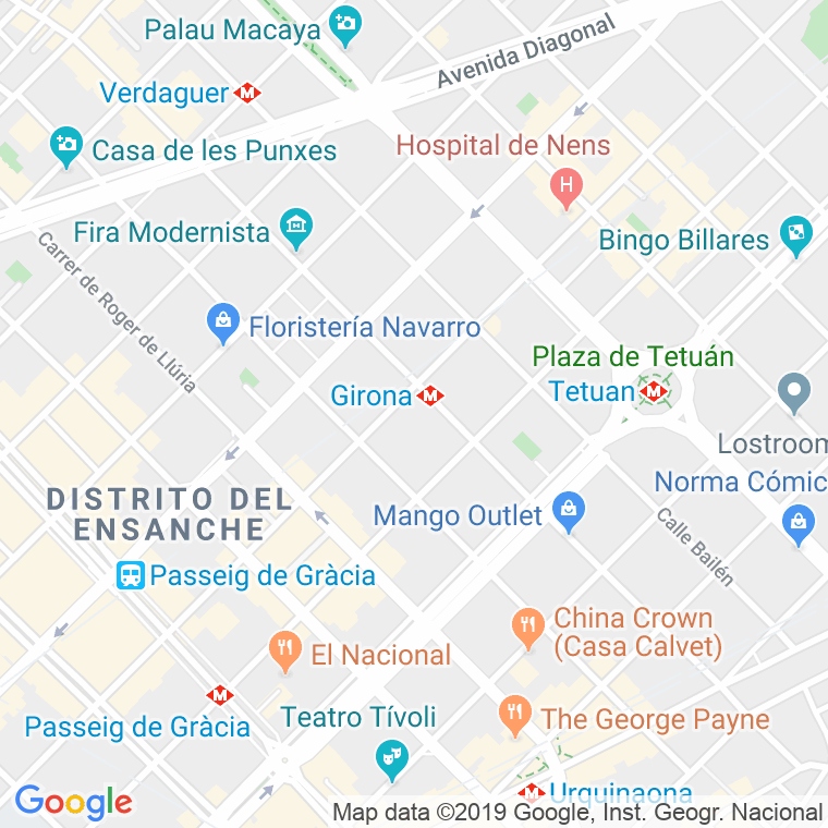 Código Postal calle Mercat, Del, passatge (Impares Del 1 Al Final)  (Pares Del 2 Al Final) en Barcelona