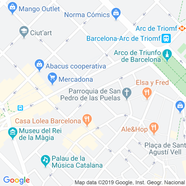 Código Postal calle Mendez Nuñez   (Impares Del 17 Al Final)  (Pares Del 16 Al Final) en Barcelona