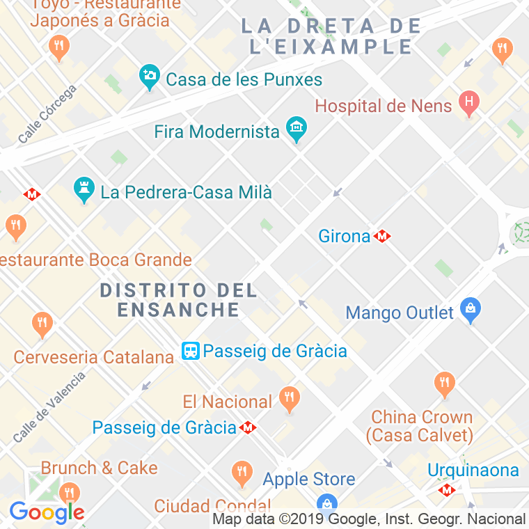 Código Postal calle Roger De Lluria   (Impares Del 1 Al 25)  (Pares Del 2 Al 34) en Barcelona