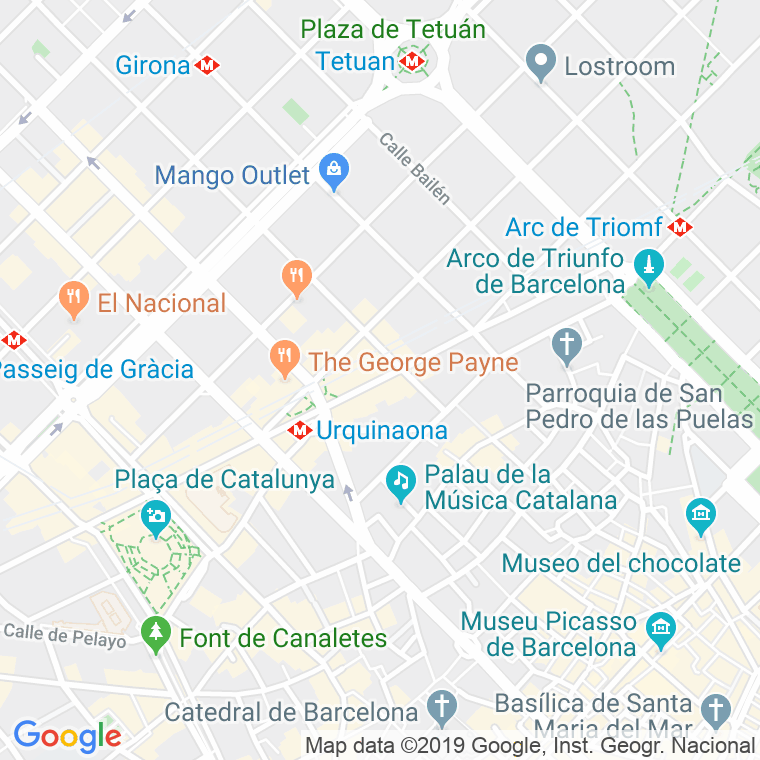 Código Postal calle Sant Pere, De, ronda (Impares Del 1 Al Final)  (Pares Del 2 Al Final) en Barcelona
