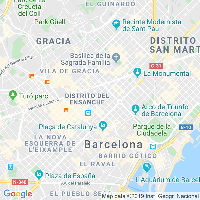 Código Postal calle Arago   (Impares Del 147 Al 211)  (Pares Del 124 Al 224) en Barcelona