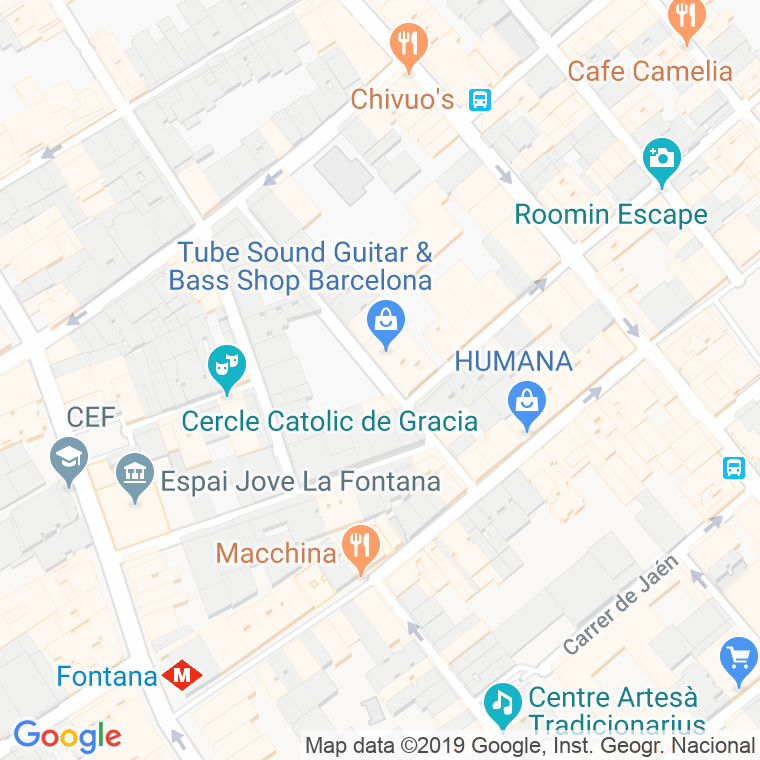 Código Postal calle Badia en Barcelona