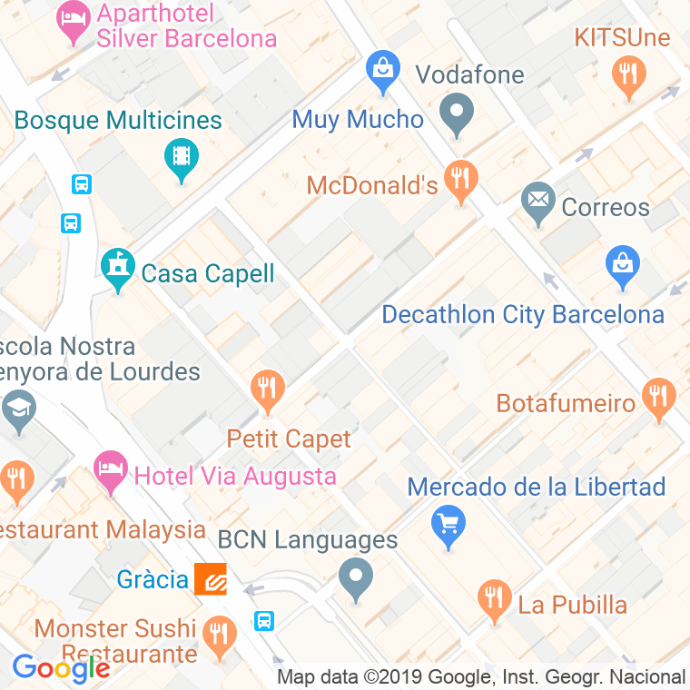 Código Postal calle Berga en Barcelona