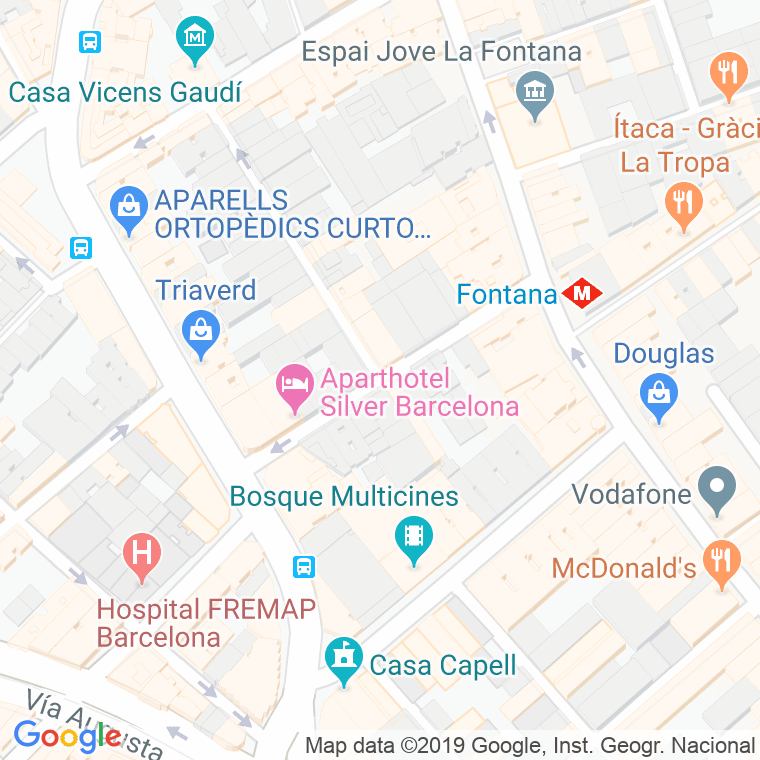 Código Postal calle Breton De Los Herreros en Barcelona