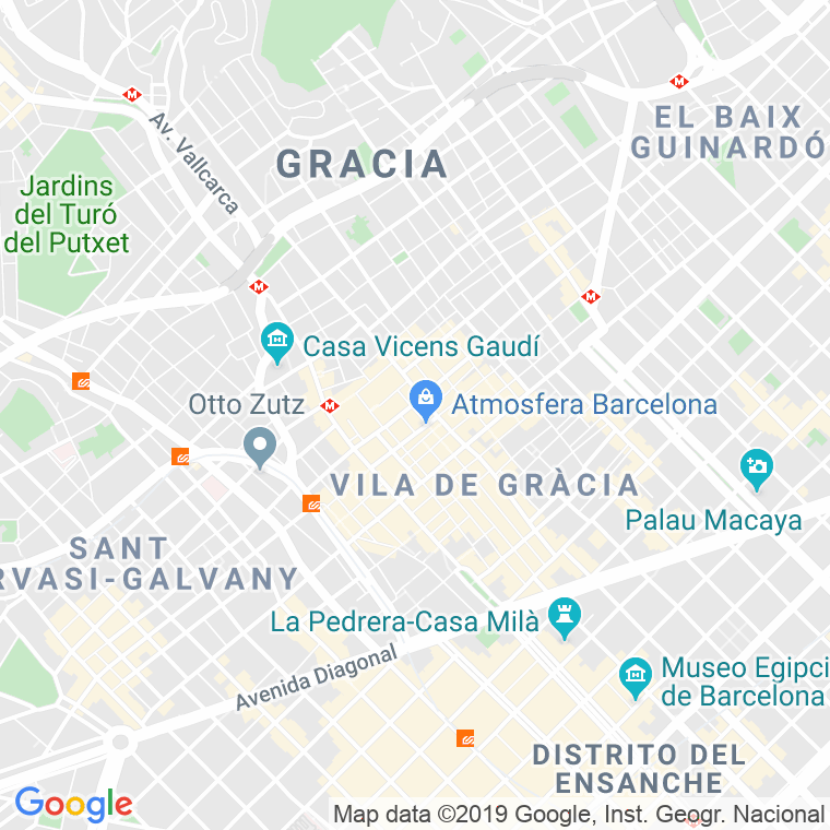 Código Postal calle Gracia, De   (Impares Del 1 Al Final)  (Pares Del 2 Al Final) en Barcelona