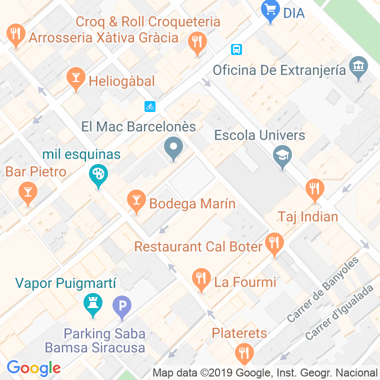 Código Postal calle John Lennon, plaça en Barcelona