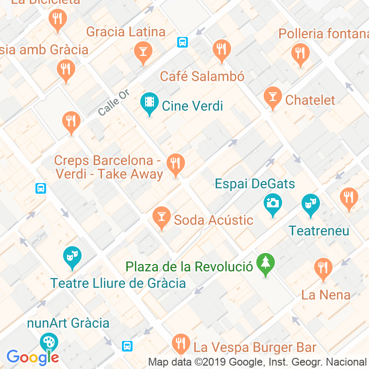 Código Postal calle Perla en Barcelona