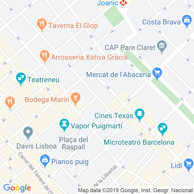 Código Postal calle Quevedo en Barcelona