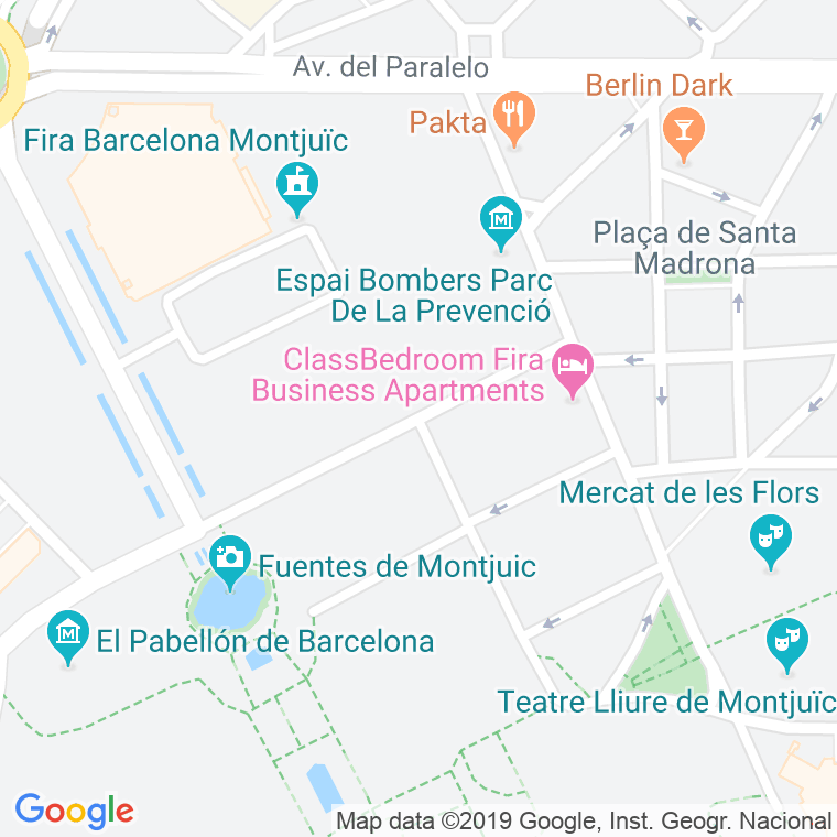 Código Postal calle Rius I Taulet, De, plaça (Impares Del 1 Al Final)  (Pares Del 2 Al Final) en Barcelona