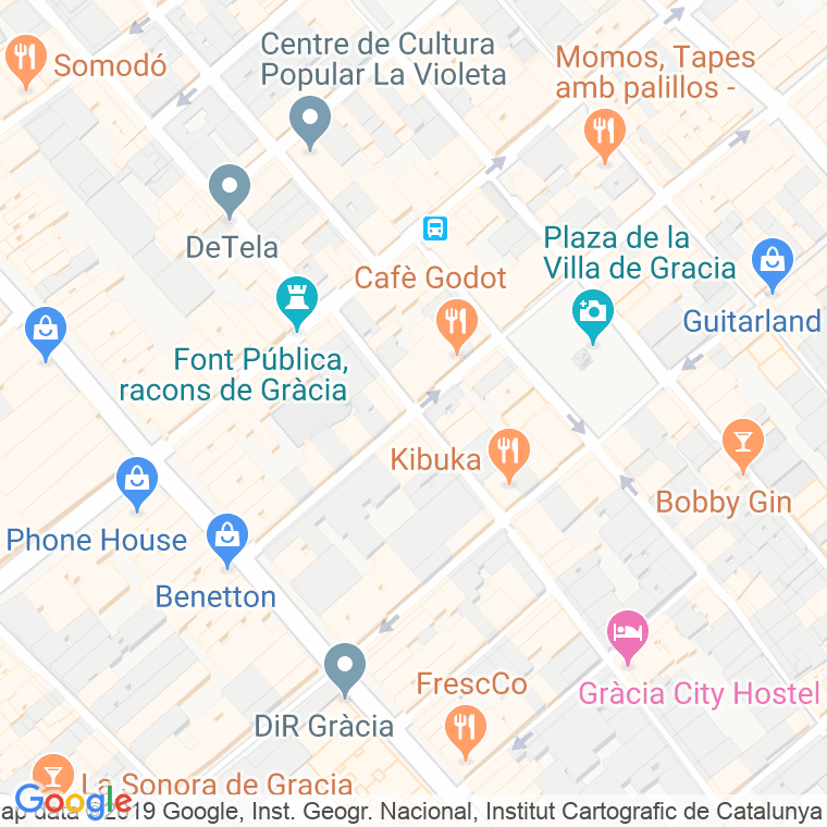 Código Postal calle Sant Domenec en Barcelona