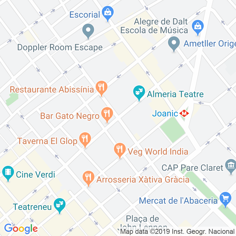Código Postal calle Sant Lluis   (Impares Del 1 Al 45)  (Pares Del 2 Al 38) en Barcelona