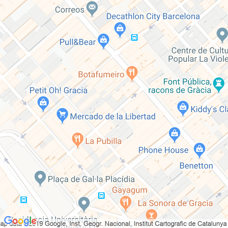 Código Postal calle Santa Eugenia en Barcelona