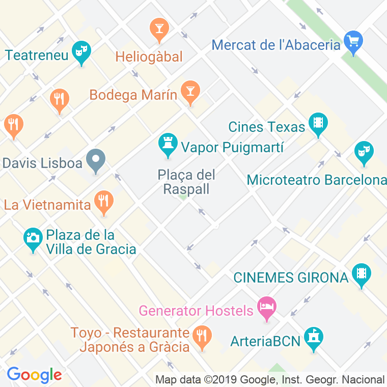 Código Postal calle Tordera en Barcelona