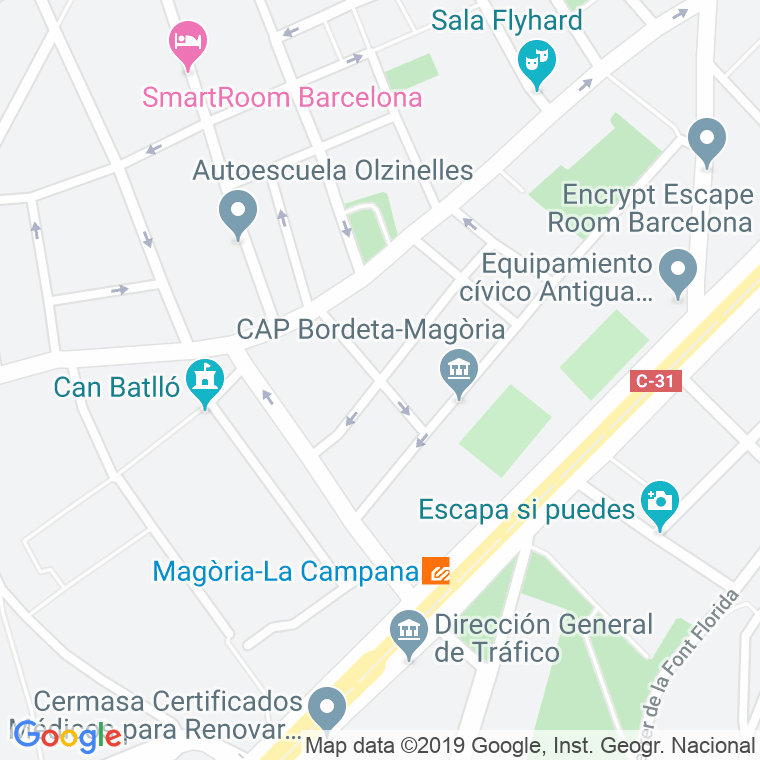 Código Postal calle Bartomeu Pi en Barcelona