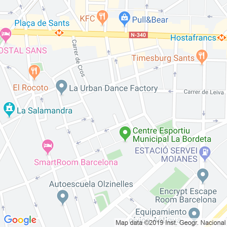 Código Postal calle Crillon en Barcelona