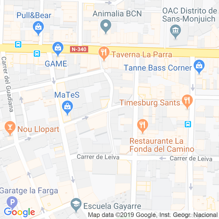 Código Postal calle Joanot Martorell en Barcelona