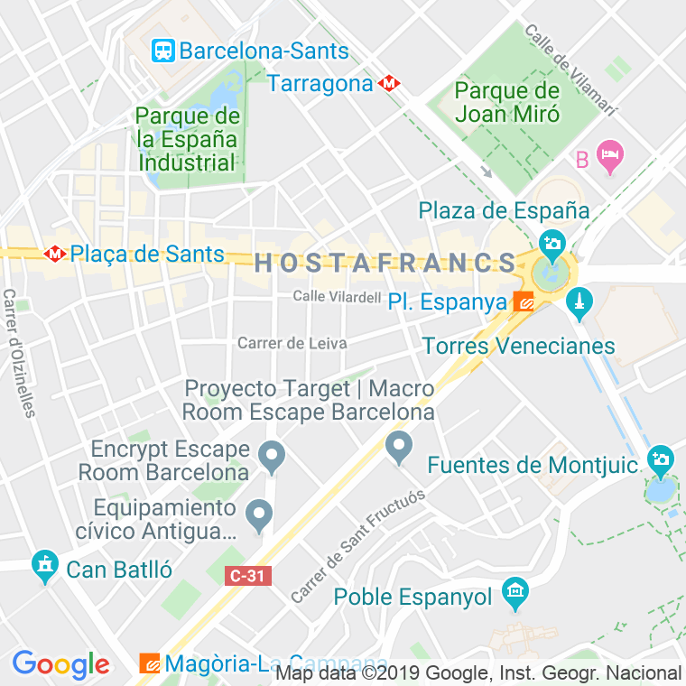 Código Postal calle Leiva en Barcelona