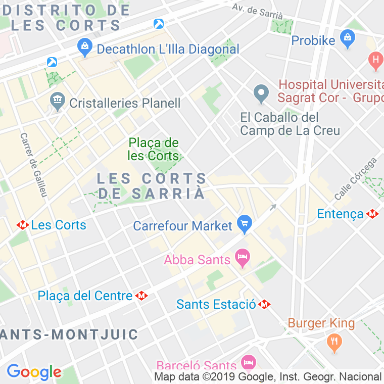 Código Postal calle Marques De Sentmenat   (Impares Del 1 Al 37)  (Pares Del 2 Al 44) en Barcelona