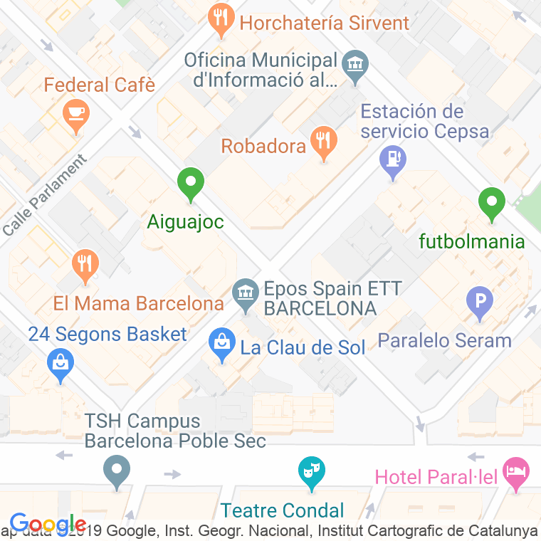 Código Postal calle Marques De Campo Sagrado en Barcelona