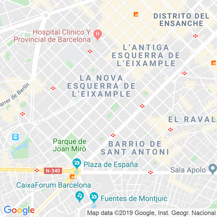 Código Postal calle Viladomat   (Impares Del 1 Al 197)  (Pares Del 2 Al 186) en Barcelona