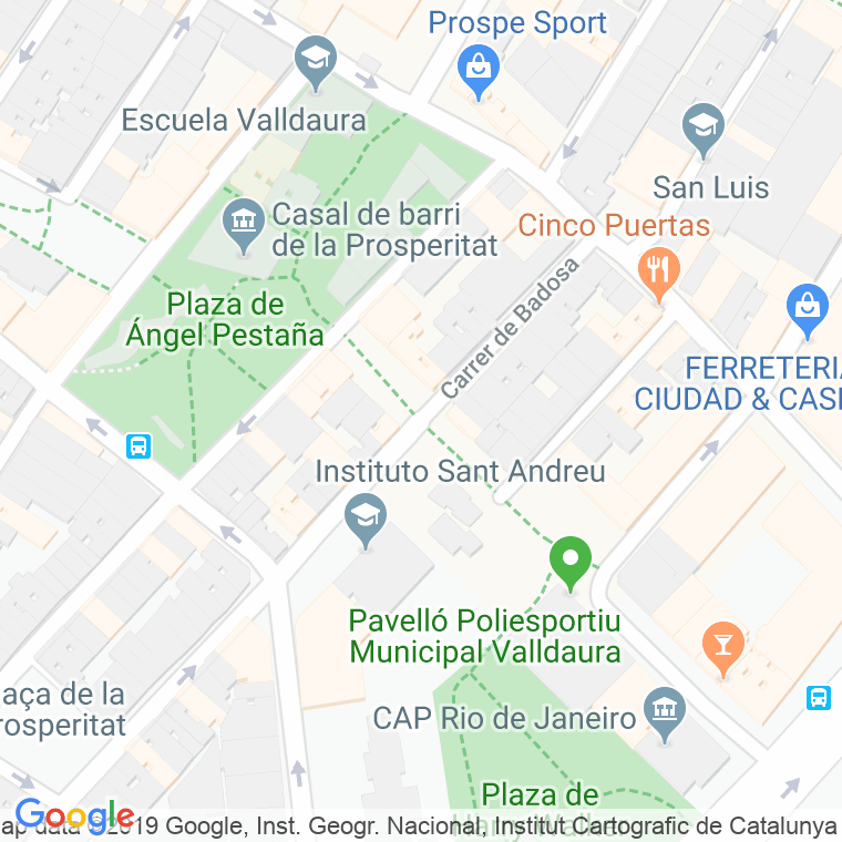 Código Postal calle Badosa en Barcelona