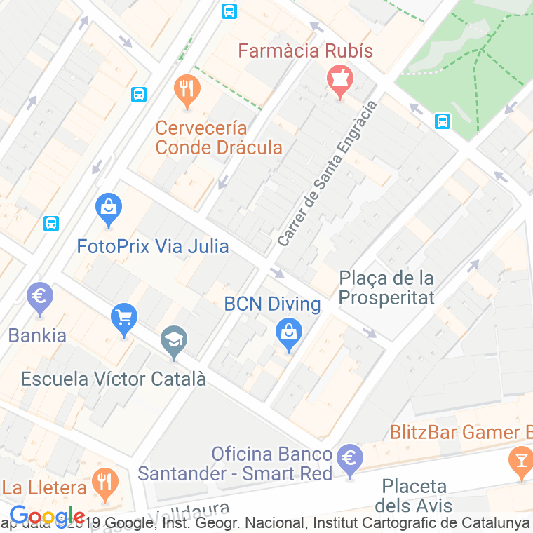 Código Postal calle Borras   (Impares Del 1 Al Final)  (Pares Del 2 Al Final) en Barcelona