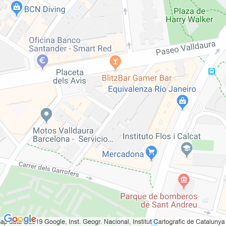 Código Postal calle Horitzontal en Barcelona