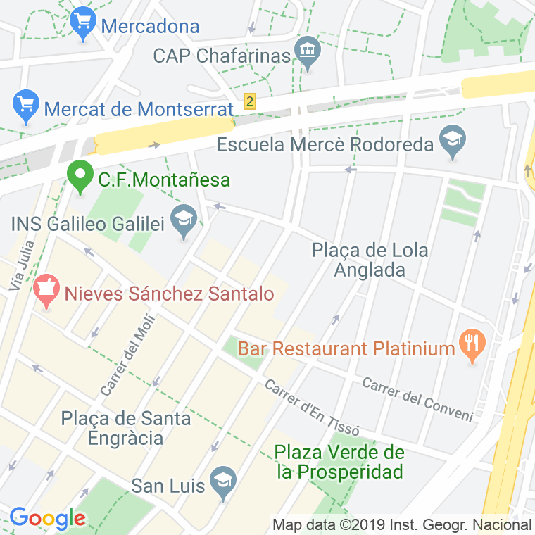 Código Postal calle Pablo Iglesias en Barcelona