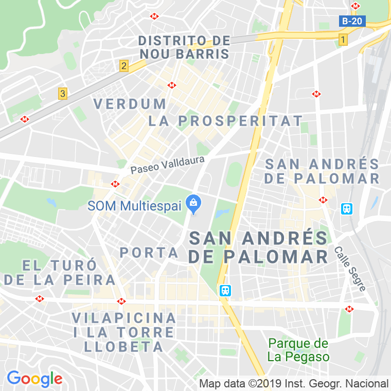 Código Postal calle Porta, De en Barcelona