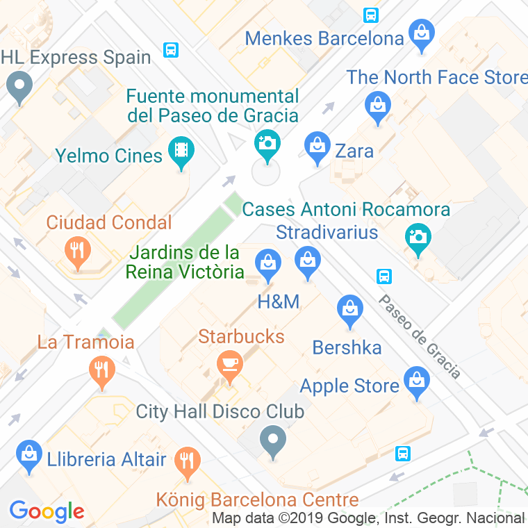 Código Postal calle Argentinita, passeig en Barcelona