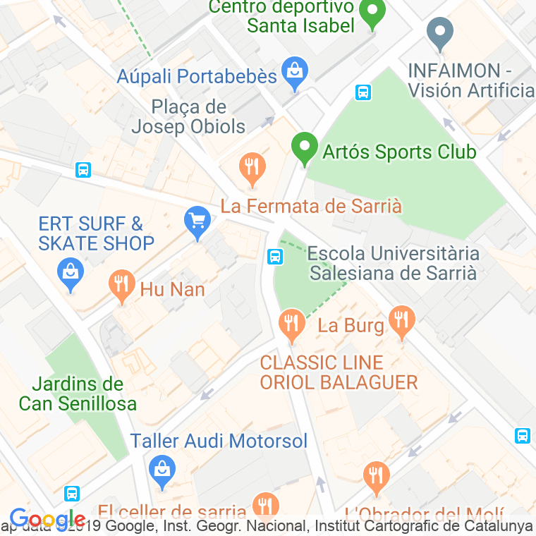 Código Postal calle Artos, plaça (Impares Del 1 Al 3)  (Pares Del 2 Al 4) en Barcelona