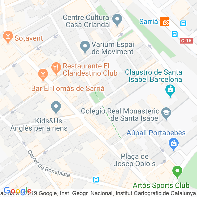 Código Postal calle Cornet I Mas en Barcelona