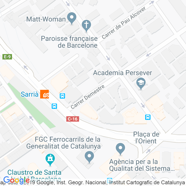 Código Postal calle Demestre en Barcelona