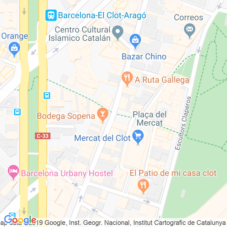 Código Postal calle Font I Sague, plaça en Barcelona
